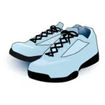 Синий теннисные туфли векторное изображение